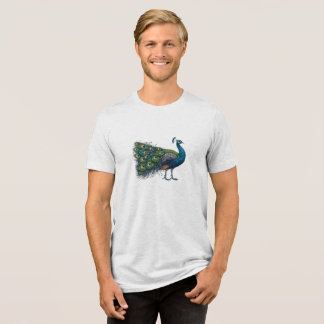 Peacock bird Bella+Leinwand Tri-mix T - Shirt