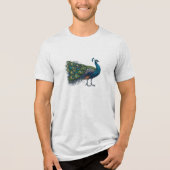 Peacock bird Bella+Leinwand Tri-mix T - Shirt (Vorderseite)