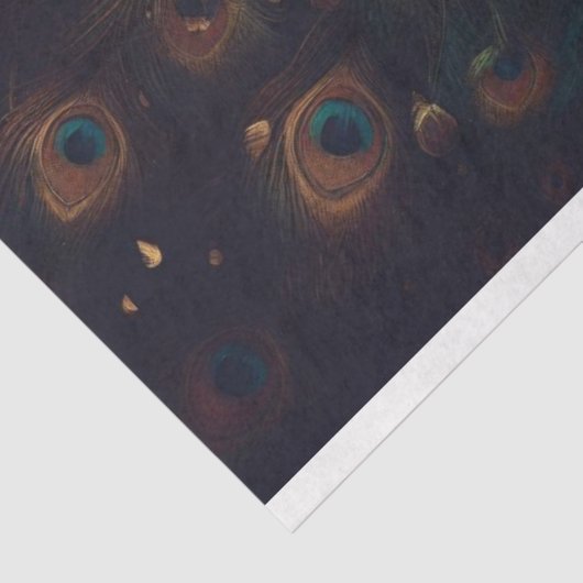 Peacock Bird Decoupage Tissue Seidenpapier (Ausschnitt)