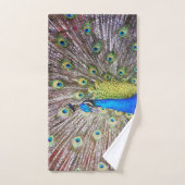 Peacock Bird Feathers Animal Bath Towel Set (Handtuch)