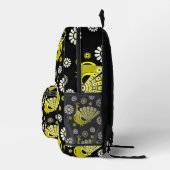 Peacock Bird Graphic Art Bedruckter Rucksack (Rechts)