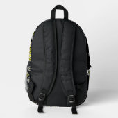 Peacock Bird Graphic Art Bedruckter Rucksack (Rückseite)