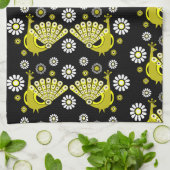 Peacock Bird Graphic Art Geschirrtuch (Gefaltet)