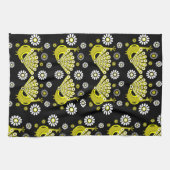 Peacock Bird Graphic Art Geschirrtuch (Horizontal)