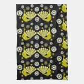 Peacock Bird Graphic Art Geschirrtuch (Vertikal)