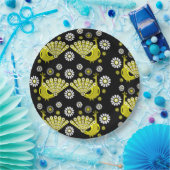 Peacock Bird Graphic Art Pappteller (Party)