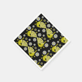 Peacock Bird Graphic Art Serviette (Ecke)