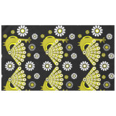 Peacock Bird Graphic Art Tischdecke (Vorderseite (Horizontal))