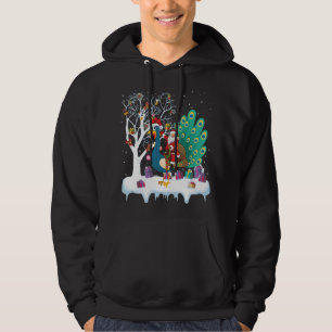 Peacock Bird Lover Weihnachten Hoodie