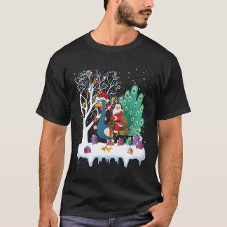 Peacock Bird Lover Weihnachten T-Shirt