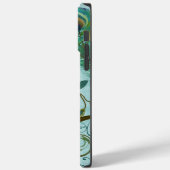 Peacock Birdcage Damask Case-Mate iPhone Hülle (Rückseite / Links)