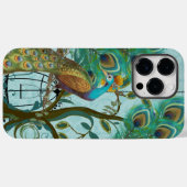 Peacock Birdcage Damask Case-Mate iPhone Hülle (Rückseite (Horizontal))