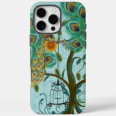 Peacock Birdcage Damask Case-Mate iPhone Hülle (Rückseite)