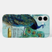 Peacock Birdcage Damask Case-Mate iPhone Hülle (Rückseite (Horizontal))
