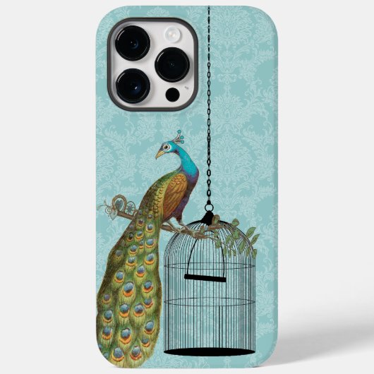 Peacock Birdcage Damask iTouch Case (Rückseite)