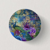 Peacock Birds Trendy Button-Taste Button (Vorderseite)