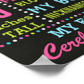 Peacock Birthday Party chalkboard Schild Plakat (Ecke)