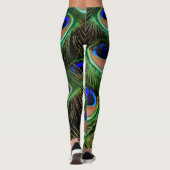 Peacock-Blätter Leggings (Rückseite)