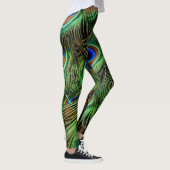 Peacock-Blätter Leggings (Rechts)