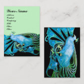 PEACOCK Blau Visitenkarte (Vorne/Hinten)
