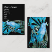 PEACOCK Blau Visitenkarte (Vorne/Hinten)