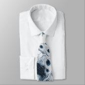 Peacock-Blaumuster Krawatte (Gebunden)
