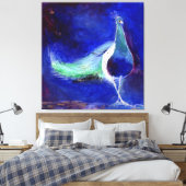 Peacock Blue 2013 Leinwanddruck (Insitu (Schlafzimmer))