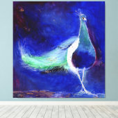 Peacock Blue 2013 Leinwanddruck (Insitu (Holzboden))
