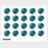 Peacock Blue 2 Letter Monogram Wax Siegel Stickers (Blatt)