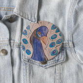 Peacock Blue Abzeichen Button (Beispiel)
