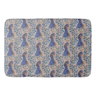 Peacock Blue Badematte