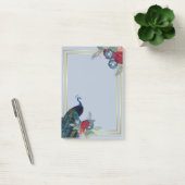 Peacock Blue Burgundy Winter Hochzeit im Herbst Post-it Klebezettel (Büro)