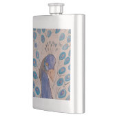 Peacock Blue Classic Flask Flachmann (Links)