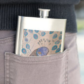 Peacock Blue Classic Flask Flachmann (Beispiel)
