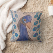 Peacock Blue Cushion Kissen (Decke)