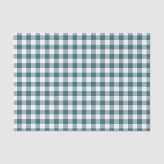 Peacock Blue (dunkel Aquamarin oder Aqua) und Whit Seidenpapier (Vorderseite)