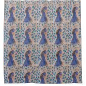 Peacock Blue Duschvorhang (Vorderseite)