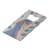 Peacock Blue Flasche Opener Geldbeutel Flaschenöffner (Vorderseite Schrägansicht)