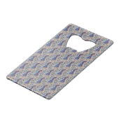 Peacock Blue Flasche Opener Geldbeutel Flaschenöffner (Rückseite Schrägansicht)