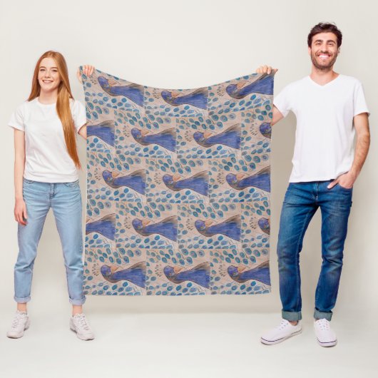 Peacock Blue Fleecedecke (Beispiel)