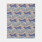 Peacock Blue Fleecedecke (Vorderseite)