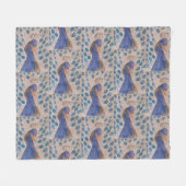 Peacock Blue Fleecedecke (Vorderseite (Horizontal))