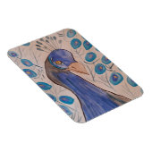 Peacock Blue Flexible Foto Magnet (Rechte Seite)
