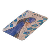 Peacock Blue Flexible Foto Magnet (Linke Seite)