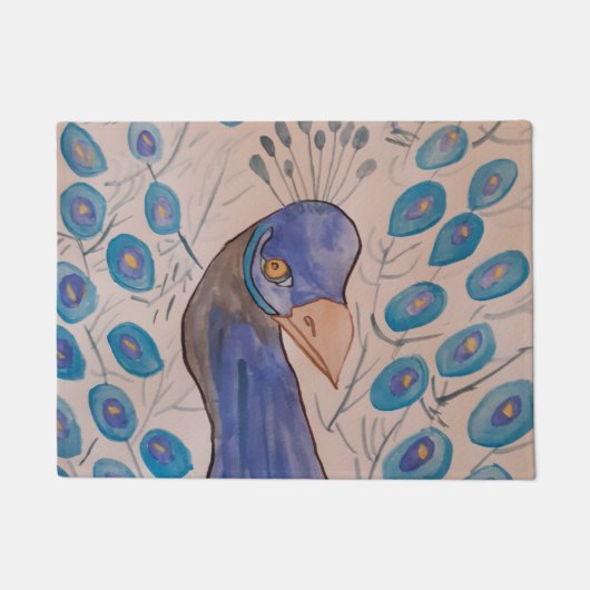 Peacock Blue Fußmatte (Vorderseite)