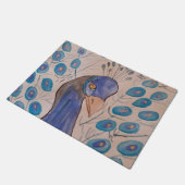 Peacock Blue Fußmatte (Schrägansicht)