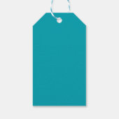 Peacock Blue Geschenkanhänger (Rückseite)