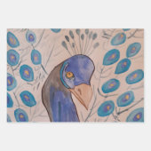 Peacock Blue Geschenkpapier Set (Vorderseite)