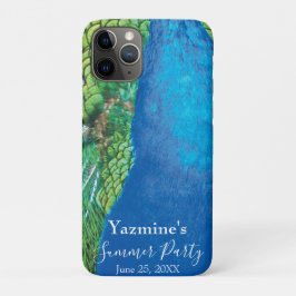 Peacock Blue Green Feather Texture Summer Vibes Case-Mate iPhone Hülle