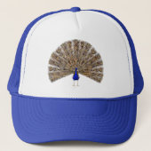 Peacock Blue Hat Truckerkappe (Vorderseite)
